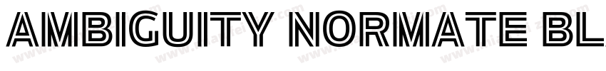 Ambiguity Normate Black字体转换